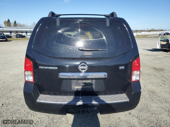 2008 Nissan Pathfinder S with VIN 5N1AR18U58C643909, listed as a Copart auction lot 47435565 with 210,390 mi miles and Salvage Title. Bid and sale history available at carsss.com. Image 6.
