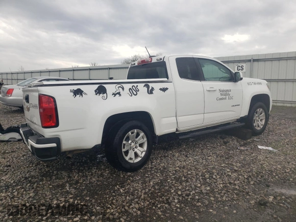 2020 Chevrolet Colorado 2WD LT with VIN 1GCHSCEA3L1156063, listed as a Copart auction lot 51670345 with 128,684 mi miles and Salvage title. Bid and sale history available at DreamBid. Image 3.