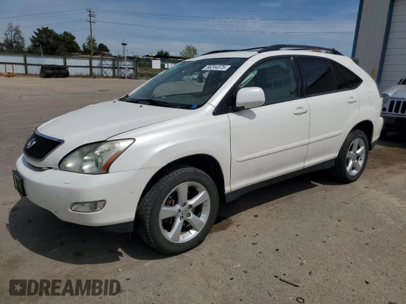 2005 Lexus RX 330 z VIN JTJHA31U550088244, wystawiony jako Copart lot #56244375 z przebiegiem 120 099 mil mil oraz Szkoda całkowita • Salvage title. Historia ofert i sprzedaży dostępna na DreamBid. Obrazek 1.