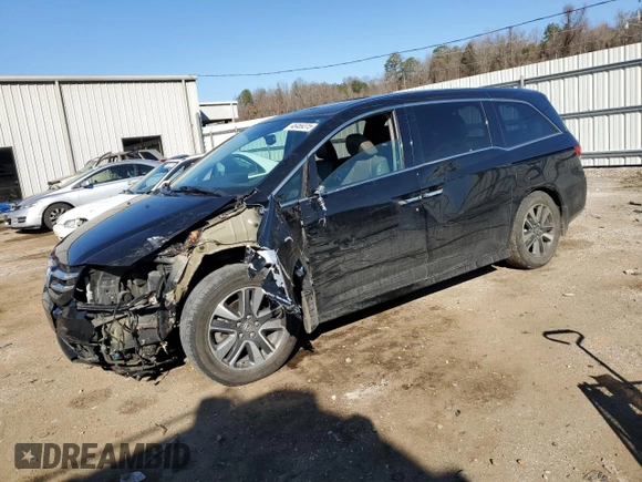 2014 Honda Odyssey Touring with VIN 5FNRL5H94EB133819, listed as a Copart auction lot 46469315 with 170,574 mi miles and Salvage Title. Bid and sale history available at carsss.com. Image 1.