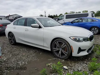 2019 BMW 3 Series 330i xDrive with VIN 3MW5R7J51K8B03027, listed as a Copart auction lot 57386065 with 55,688 mi miles and Salvage title. Bid and sale history available at DreamBid. Image 4.