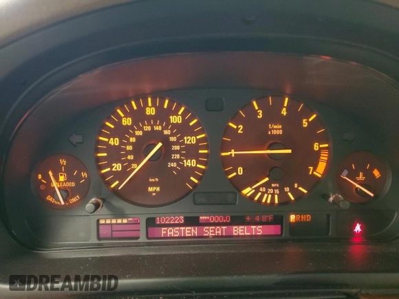 2003 BMW 5 Series 530iA with VIN WBADT63413CK29622, listed as a Copart auction lot 72416014 with 102,223 mi miles and Salvage Title. Bid and sale history available at carsss.com. Image 9.