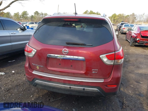 2015 Nissan Pathfinder SV z VIN 5N1AR2MM4FC706409, wystawiony jako IAAI lot #41875922 z przebiegiem 264 330 mil mil oraz . Historia ofert i sprzedaży dostępna na DreamBid. Obrazek 16.