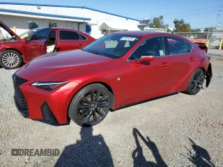 2023 Lexus IS with VIN JTHGZ1B29P5059200, listed as a Copart auction lot 47914285 with 68,327 mi miles and Salvage Title. Bid and sale history available at carsss.com. Image 1.