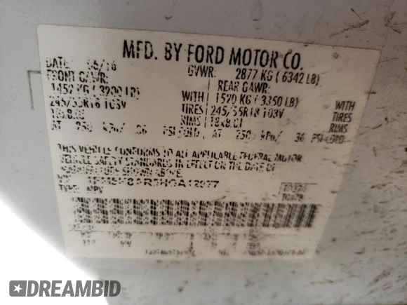 2017 Ford Police Interceptor Utility z VIN 1FM5K8AR5HGA12977, wystawiony jako Copart lot #39727692 z przebiegiem 163 511 mil mil oraz Szkoda całkowita • Salvage title. Historia ofert i sprzedaży dostępna na DreamBid. Obrazek 10.