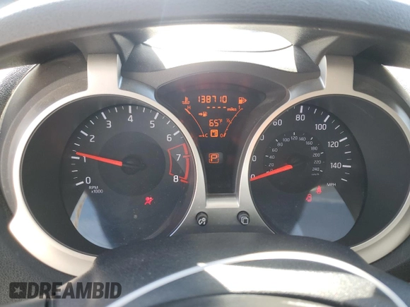 2014 Nissan Juke S with VIN JN8AF5MR2ET451353, listed as a Copart auction lot 80444344 with 138,710 mi miles and Salvage Title. Bid and sale history available at DreamBid. Image 9.