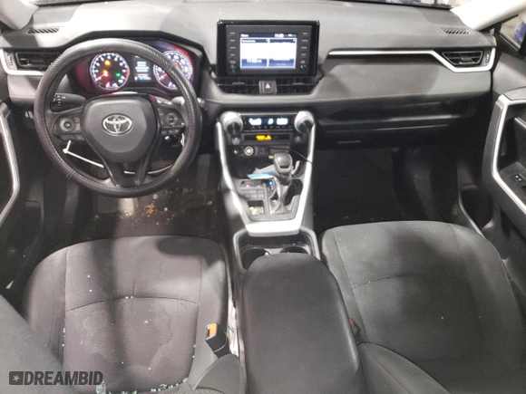 2019 Toyota RAV4 LE with VIN 2T3G1RFV7KC053703, listed as a Copart auction lot 80977994 with 51,028 mi miles and Salvage Title. Bid and sale history available at carsss.com. Image 8.