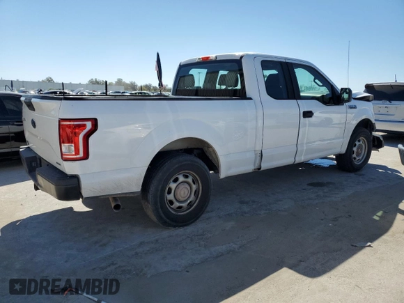 2015 Ford F-150 XL with VIN 1FTEX1CF5FKE34886, listed as a Copart auction lot 47981875 with 341,002 mi miles and Salvage Title. Bid and sale history available at carsss.com. Image 3.