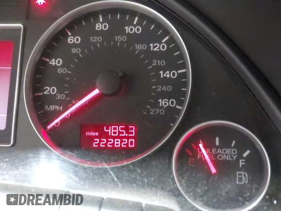 2006 Audi A4 2.0T with VIN WAUDF78E66A032136, listed as a IAAI auction lot 42583626 with 222,820 mi miles and . Bid and sale history available at DreamBid. Image 15.
