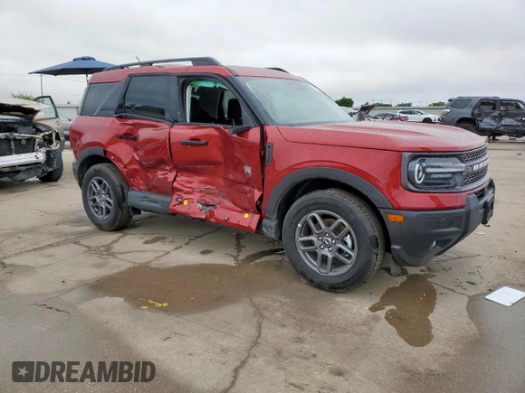 2025 Ford Bronco Sport Big Bend with VIN 3FMCR9BN8SRE50686, listed as a Copart auction lot 59564705 with 689 mi miles and Salvage title. Bid and sale history available at DreamBid. Image 4.