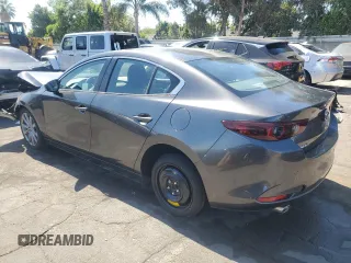 2025 Mazda 3 S Preferred with VIN JM1BPACM3S1767928, listed as a Copart auction lot 64097255 with 6,198 mi miles and Salvage title. Bid and sale history available at DreamBid. Image 2.