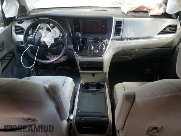 2017 Toyota Sienna LE with VIN 5TDJZ3DC5HS174641, listed as a Copart auction lot 44059275 with 168,044 mi miles and Salvage Title. Bid and sale history available at carsss.com. Image 8.