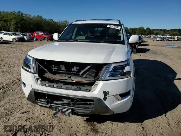 2021 Nissan Armada SL with VIN JN8AY2BC4M9147119, listed as a Copart auction lot 80662864 with 81,620 mi miles and Salvage Title. Bid and sale history available at carsss.com. Image 12.