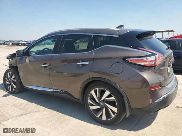 2018 Nissan Murano Platinum with VIN 5N1AZ2MG0JN169948, listed as a Copart auction lot 52020905 with 67,973 mi miles and Salvage Title. Bid and sale history available at carsss.com. Image 2.