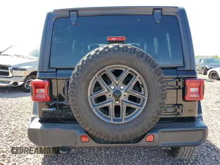 2021 Jeep Wrangler Unlimited Sahara with VIN 1C4JJXP69MW800920, listed as a Copart auction lot 52033745 with 49,173 mi miles and Salvage Title. Bid and sale history available at DreamBid. Image 6.