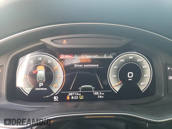 2022 Audi Q7 Premium Plus z VIN WA1LXBF72ND008376, wystawiony jako Copart lot #60285845 z przebiegiem 36 713 mil mil oraz Szkoda całkowita • Salvage title. Historia ofert i sprzedaży dostępna na DreamBid. Obrazek 9.