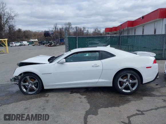 2014 Chevrolet Camaro LT with VIN 2G1FB1E36E9267615, listed as a IAAI auction lot 41741684 with 99,052 mi miles. Bid and sale history available at carsss.com. Image 14.