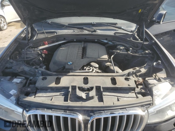 2017 BMW X3 xDrive35i with VIN 5UXWX7C57H0S19103, listed as a Copart auction lot 43017355 with 121,084 mi miles and Salvage Title. Bid and sale history available at DreamBid. Image 13.