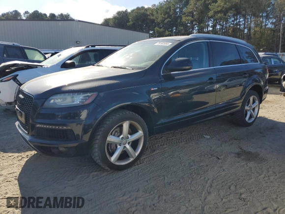 2011 Audi Q7 S line with VIN WA1DGAFE2BD003185, listed as a Copart auction lot 79192554 with 164,365 mi miles and Salvage title. Bid and sale history available at DreamBid. Image 1.