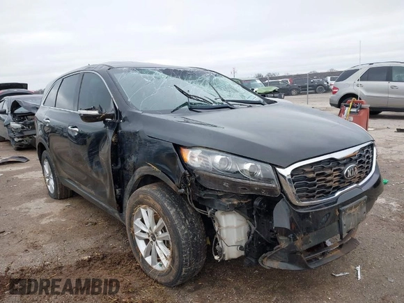 2019 Kia Sorento L with VIN 5XYPG4A33KG534780, listed as a IAAI auction lot 41563396 with 49,468 mi miles. Bid and sale history available at carsss.com. Image 1.