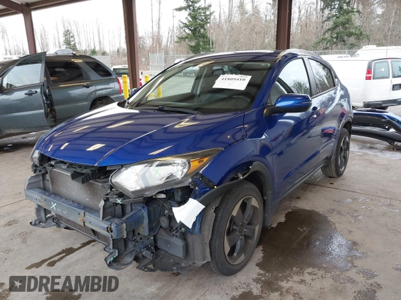 2018 Honda HR-V EX-L Navi with VIN 3CZRU6H79JM727548, listed as a IAAI auction lot 41809410 with 63,730 mi miles. Bid and sale history available at carsss.com. Image 18.