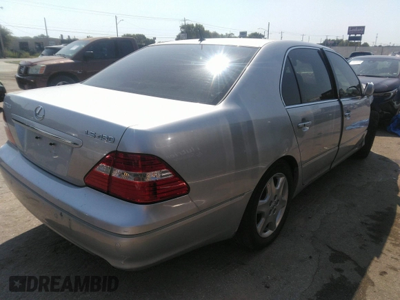 2005 Lexus LS 430 with VIN JTHBN36F955001986, listed as a IAAI auction lot 34319638 with 102,516 mi miles. Bid and sale history available at carsss.com. Image 4.