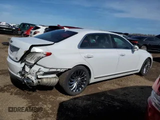 2018 Genesis G90 5.0L Ultimate with VIN KMHG54JH3JU043488, listed as a Copart auction lot 47427175 with 39,618 mi miles and Salvage Title. Bid and sale history available at carsss.com. Image 3.