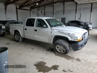 2004 Dodge Dakota Sport with VIN 1D7HL38K34S616566, listed as a Copart auction lot 42174225 with 144,456 mi miles and Salvage Title. Bid and sale history available at carsss.com. Image 4.