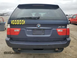 2005 BMW X5 3.0i with VIN 5UXFA13525LY06673, listed as a Copart auction lot 47687345 with 197,052 mi miles and Clean Title. Bid and sale history available at carsss.com. Image 6.