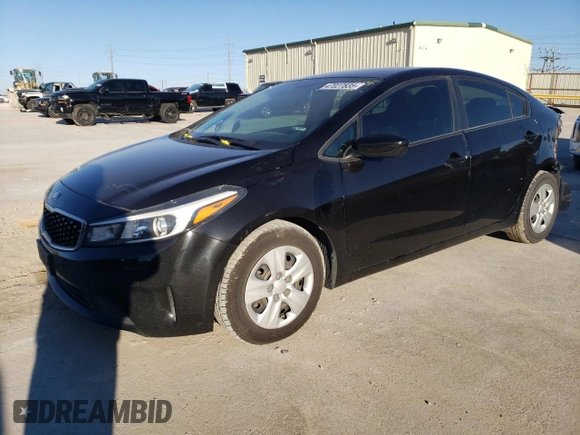 2017 Kia Forte LX with VIN 3KPFK4A71HE039139, listed as a Copart auction lot 47027835 with 43,447 mi miles and Salvage Title. Bid and sale history available at carsss.com. Image 1.