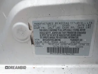 2014 Nissan Note SV with VIN 3N1CE2CP4EL366785, listed as a IAAI auction lot 41853094 with 109,114 mi miles and . Bid and sale history available at DreamBid. Image 9.