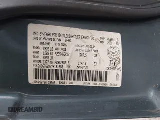 2007 Chrysler Pacifica Touring with VIN 2A8GF68X77R161083, listed as a IAAI auction lot 41928273 with 245,011 mi miles and . Bid and sale history available at DreamBid. Image 9.
