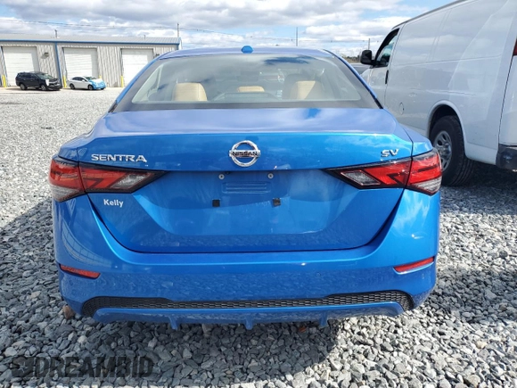 2020 Nissan Sentra SV with VIN 3N1AB8CV9LY302811, listed as a Copart auction lot 51254865 with 16,191 mi miles and Salvage Title. Bid and sale history available at carsss.com. Image 6.