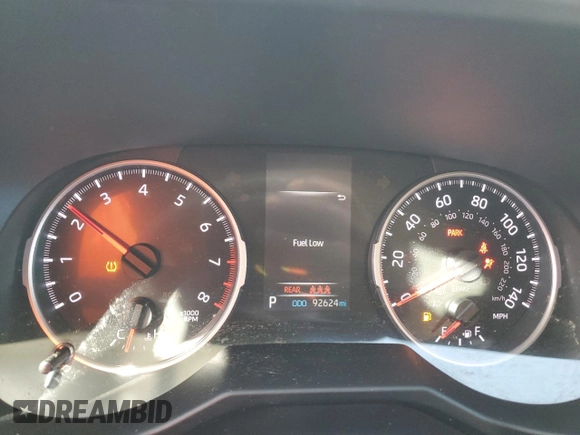 2019 Toyota RAV4 LE with VIN 2T3H1RFV0KW049995, listed as a Copart auction lot 82132064 with 92,624 mi miles and Salvage Title. Bid and sale history available at carsss.com. Image 9.