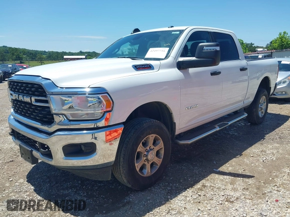 2024 Ram 2500 Big Horn with VIN 3C6UR5DJ6RG249894, listed as a IAAI auction lot 42497716 with 23,372 mi miles and . Bid and sale history available at DreamBid. Image 18.
