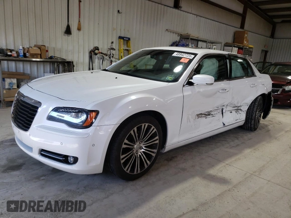 2013 Chrysler 300 with VIN 2C3CCABG7DH682756, listed as a Copart auction lot 48942725 with 136,833 mi miles and Salvage Title. Bid and sale history available at carsss.com. Image 1.