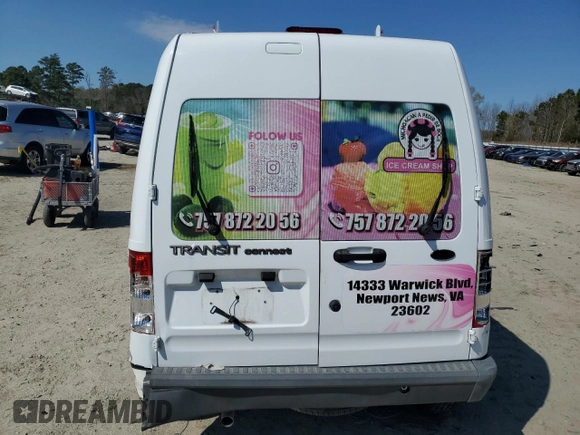 2011 Ford Transit Connect XL z VIN NM0LS7CN7BT071248, wystawiony jako Copart lot #50598675 z przebiegiem 145 466 mil mil oraz Szkoda całkowita • Salvage title. Historia ofert i sprzedaży dostępna na DreamBid. Obrazek 6.