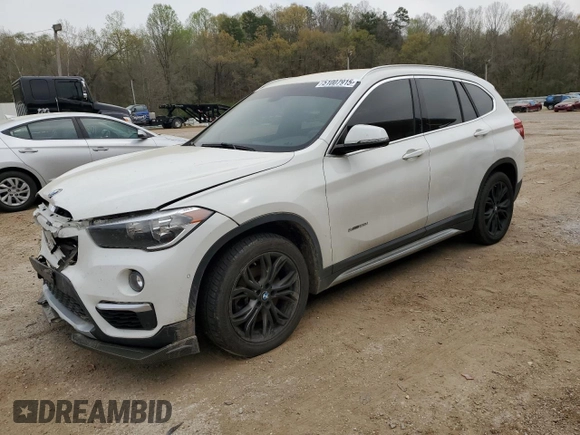 2017 BMW X1 sDrive28i with VIN WBXHU7C30H5H38049, listed as a Copart auction lot 51007915 with 52,963 mi miles and Salvage Title. Bid and sale history available at carsss.com. Image 1.