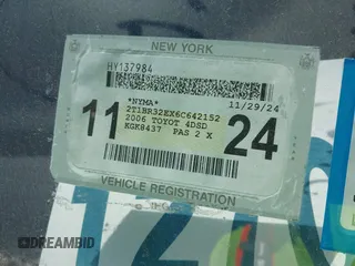 2006 Toyota Corolla CE with VIN 2T1BR32EX6C642152, listed as a IAAI auction lot 42039935 with 228,637 mi miles and . Bid and sale history available at DreamBid. Image 14.