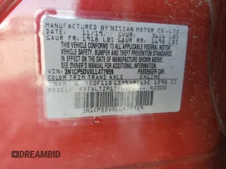 2020 Nissan Kicks SR with VIN 3N1CP5DVXLL477959, listed as a Copart auction lot 50915165 with 47,784 mi miles and Salvage Title. Bid and sale history available at carsss.com. Image 15.