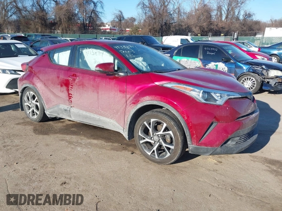 2018 Toyota C-HR XLE with VIN NMTKHMBX6JR055262, listed as a IAAI auction lot 41338914 with 72,501 mi miles and . Bid and sale history available at DreamBid. Image 1.