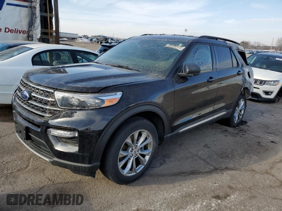 2023 Ford Explorer XLT with VIN 1FMSK8DH7PGA55236, listed as a Copart auction lot 83566244 with 18,859 mi miles and Non Repairable. Bid and sale history available at carsss.com. Image 1.
