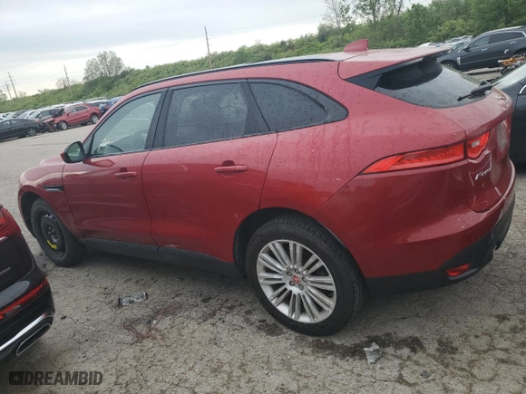 2018 Jaguar F-PACE 25t Premium with VIN SADCJ2FX8JA274976, listed as a Copart auction lot 50340164 with 67,930 mi miles and Salvage Title. Bid and sale history available at carsss.com. Image 2.