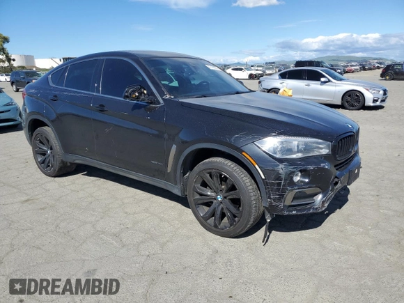 2018 BMW X6 xDrive35i with VIN 5UXKU2C54J0X48685, listed as a Copart auction lot 47420095 with 92,211 mi miles and Salvage Title. Bid and sale history available at carsss.com. Image 4.