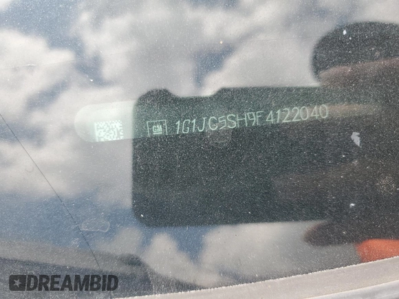 2015 Chevrolet Sonic LT with VIN 1G1JC5SH9F4122040, listed as a Copart auction lot 57750345 with 120,249 mi miles and Salvage title. Bid and sale history available at DreamBid. Image 13.