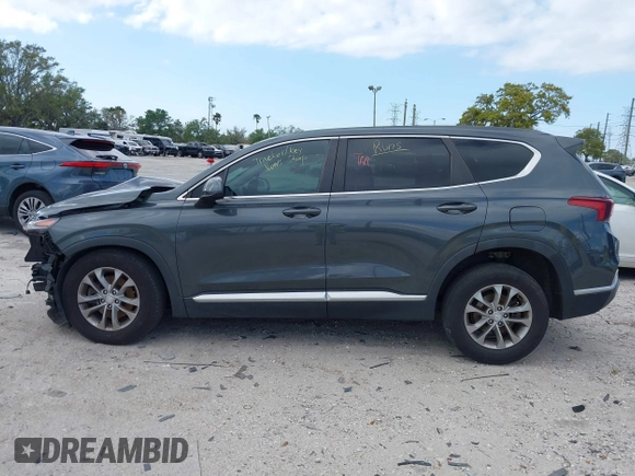 2019 Hyundai Santa Fe SE with VIN 5NMS23AD9KH037136, listed as a IAAI auction lot 41744001 with 150,745 mi miles. Bid and sale history available at carsss.com. Image 15.