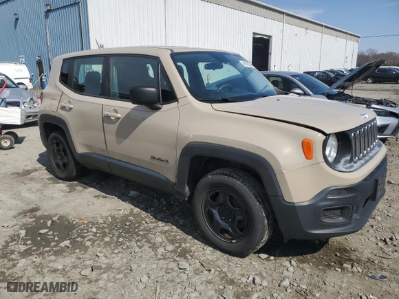 2016 Jeep Renegade Sport with VIN ZACCJBAT3GPE32732, listed as a Copart auction lot 49978035 with 0 mi miles and Clean Title. Bid and sale history available at carsss.com. Image 4.
