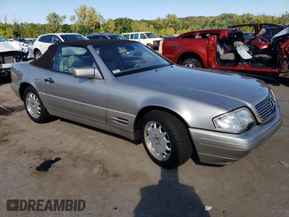 1998 Mercedes-Benz SL-Class with VIN WDBFA67F2WF157294, listed as a Copart auction lot 70878224 with 0 mi miles and Salvage Title. Bid and sale history available at carsss.com. Image 4.