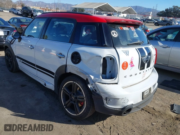 2014 MINI Countryman John Cooper Works with VIN WMWXD1C55EWS34510, listed as a IAAI auction lot 41409043 with 93,313 mi miles and . Bid and sale history available at DreamBid. Image 3.