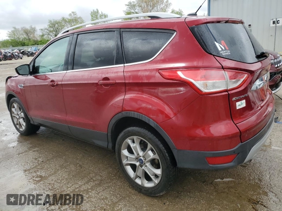 2015 Ford Escape Titanium z VIN 1FMCU0JXXFUA76092, wystawiony jako Copart lot #54824635 z przebiegiem 97 659 mil mil oraz Szkoda całkowita • Salvage title. Historia ofert i sprzedaży dostępna na DreamBid. Obrazek 2.
